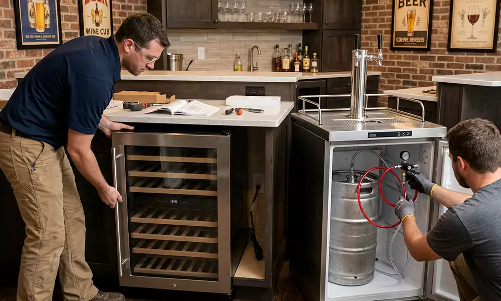Wine Cooler and Kegerator Installation in Bonita, CA