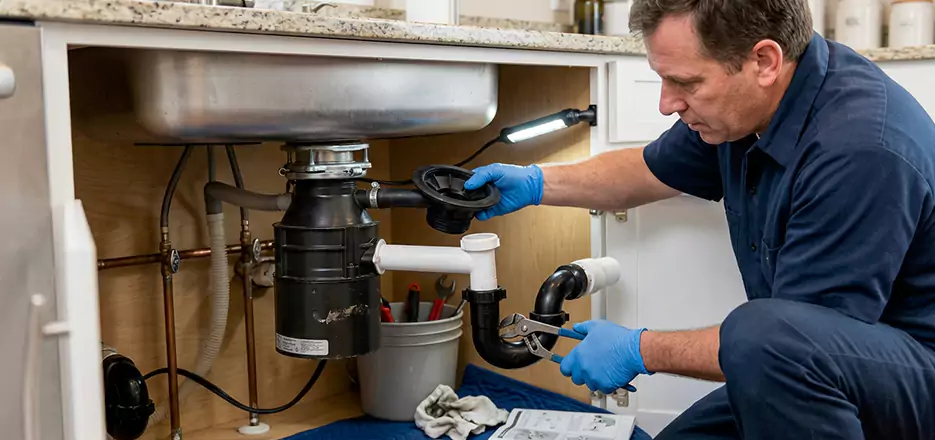 Garbage Disposal Splash Guard and Trap Installation in Bonita